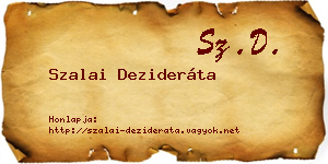 Szalai Dezideráta névjegykártya